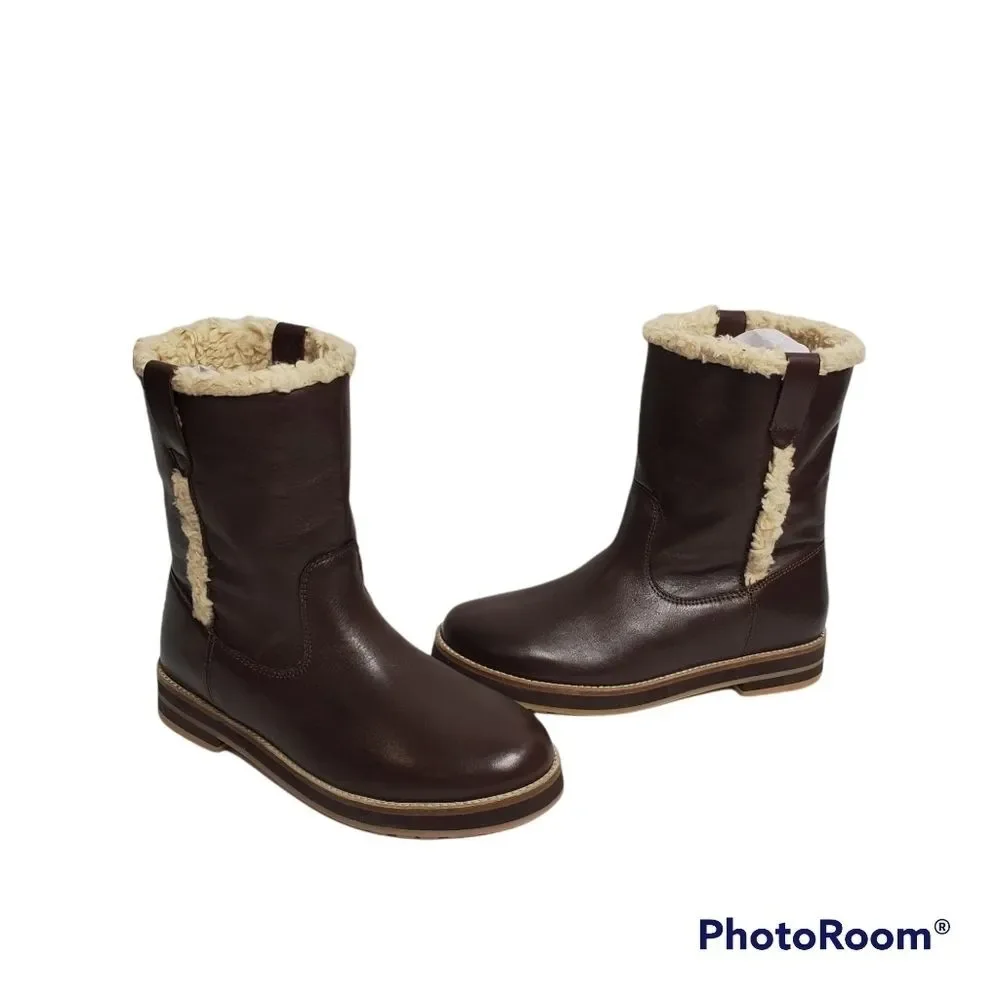 ZARA GIRLS Faux Fur Boots SZ 36‎ (4 YOUTH)